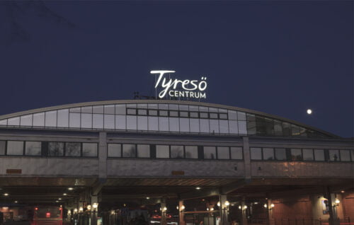 Tyresö Centrum_Ljusskylt