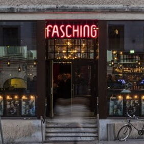 Fasching ljusskylt