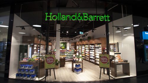 Entré ljusskylt Holland & Barrett