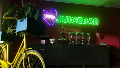 Neonskylt Happy Juicebar