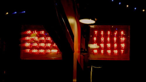 Speglande Neonskylt Tjoget
