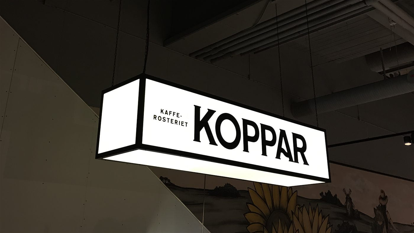 Svart logga Koppar