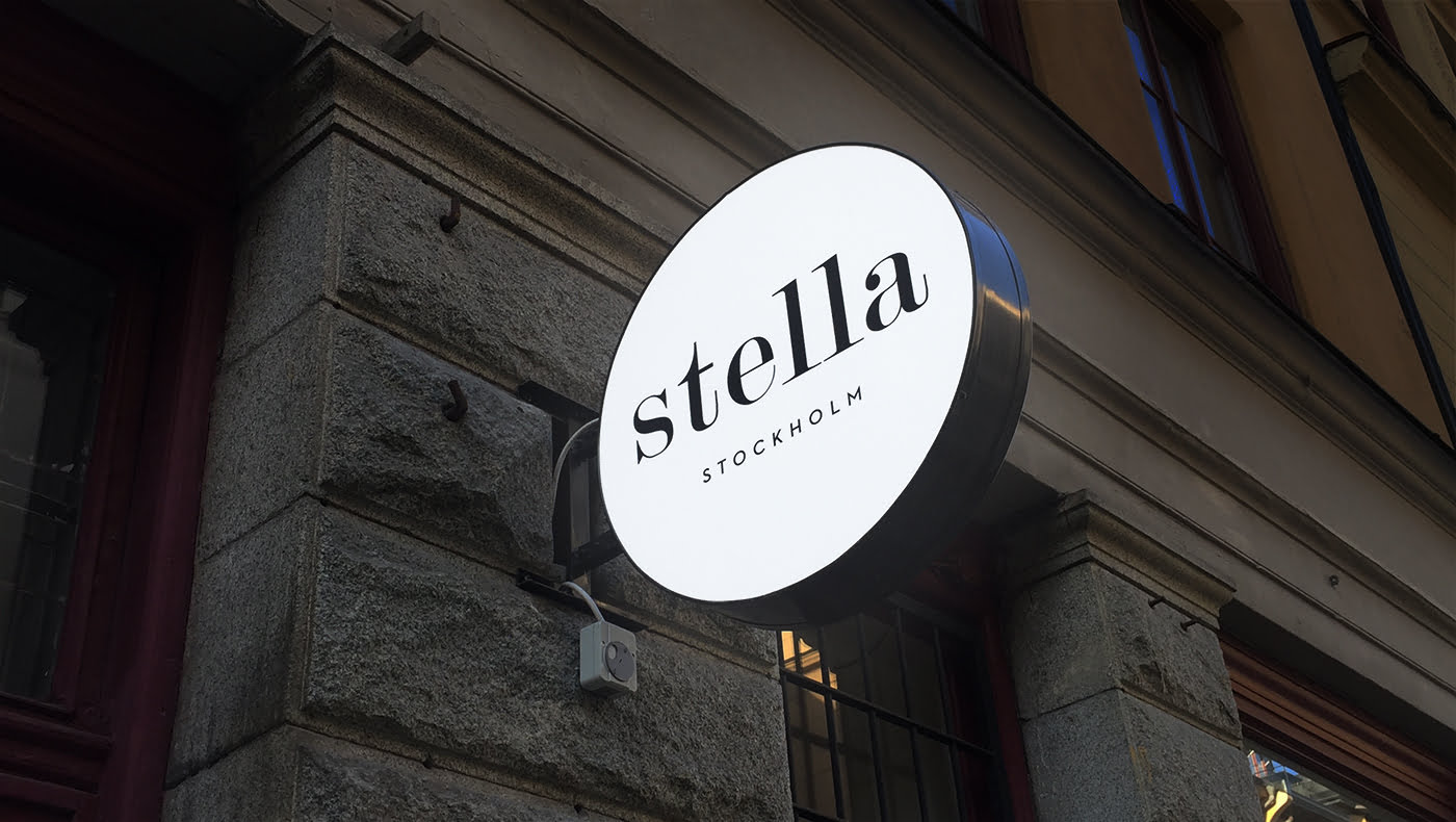 Svart logga Stella